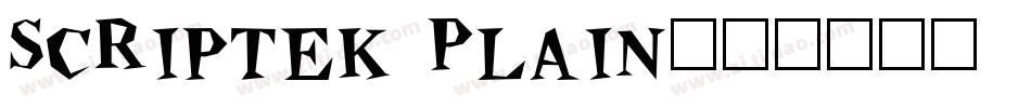 Scriptek Plain字体转换